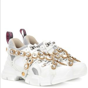 SOLD!! Gucci Flashtrek Removal Crystal sneakers
